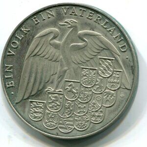 1991 Germany Berlin Brandenburg Gate Commemorative Medal (b318-2)
